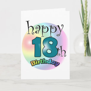 Carte Happy 18th Birthday