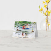 Carte Happy 1ère Fête des pères Aquarelle de navigation (Fleur jaune)