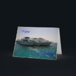 Carte Happy 21st Birthday Dive boats<br><div class="desc">An image of Scuba diving boats moored in the red sea with a 21st birthday greetings. The inside verse (which you can change) reads "Have a Great Birthday"</div>