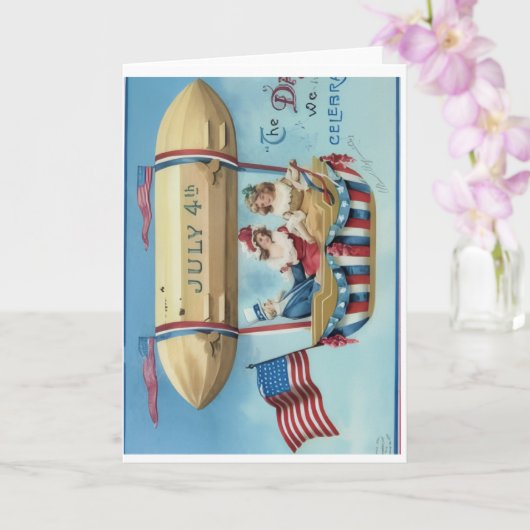 Carte Happy 4th of July Greeting Card (Orchidée)