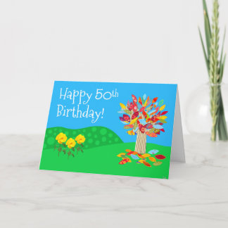 Carte Happy 50th Birthday Card by joimages
