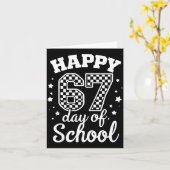Carte Happy 67th Day Of School Students Teacher Kids 100 (Fleur jaune)
