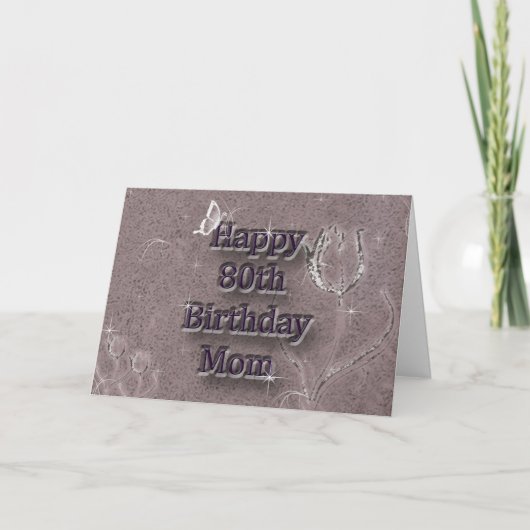 Carte Happy 80th Birthday (Devant)