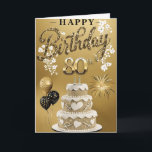 Carte Happy 80th Birthday<br><div class="desc">Bonne carte d'anniversaire 80e</div>