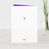 Carte Happy Admin Pro Day, papillons et fleurs (Dos)