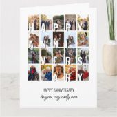 Carte Happy Anniversary 20 Wedding Photo Collage (Devant)