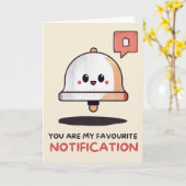 Carte Happy Anniversary Cute Funny Notification Card (Fleur jaune)