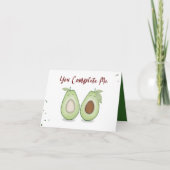 Carte Happy Anniversary Cute Funny Simple Avocados (Devant)