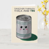 Carte Happy Anniversary Cute Funny Simple Can Card (Fleur jaune)