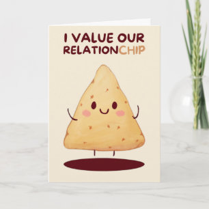 Carte Happy Anniversary Cute Funny Simple Chip Card