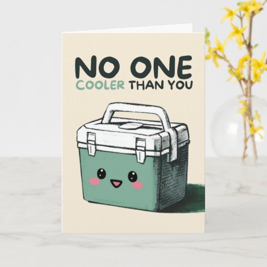 Carte Happy Anniversary Cute Funny Simple Coolbox Card (Fleur jaune)