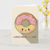 Carte Happy Anniversary Cute Funny Simple Donut Card (Fleur jaune)