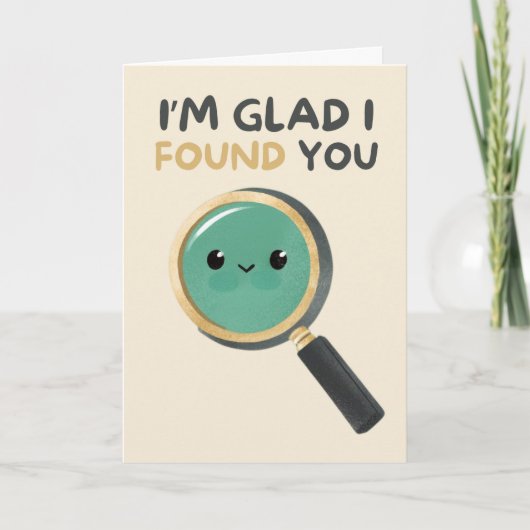 Carte Happy Anniversary Cute Funny Simple Glass Card (Devant)