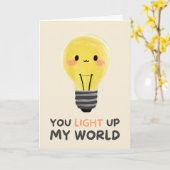 Carte Happy Anniversary Cute Funny Simple Light Card (Fleur jaune)