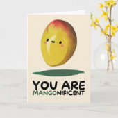 Carte Happy Anniversary Cute Funny Simple Mango Card (Fleur jaune)