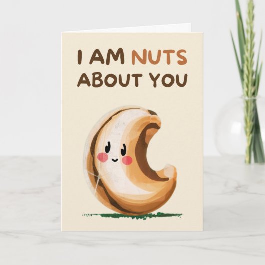 Carte Happy Anniversary Cute Funny Simple Nut Card (Devant)