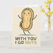 Carte Happy Anniversary Cute Funny Simple Peanut Card (Fleur jaune)
