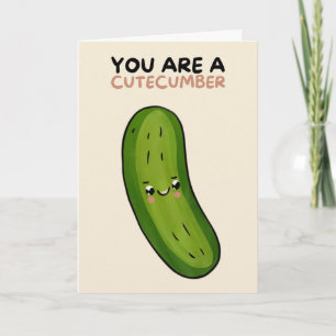 Carte Happy Anniversary Cute Funny Simple Pickle Card