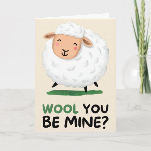 Carte Happy Anniversary Cute Funny Simple Sheep Card (Devant)