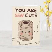 Carte Happy Anniversary Cute Funny Simple Thread Card (Fleur jaune)