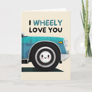 Carte Happy Anniversary Cute Funny Simple Wheel Card