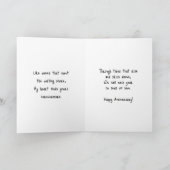Carte Happy Anniversary Day | Romantic Poem Coastal  (Intérieur)