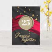 Carte Happy Anniversary Growing Together (Fleur jaune)