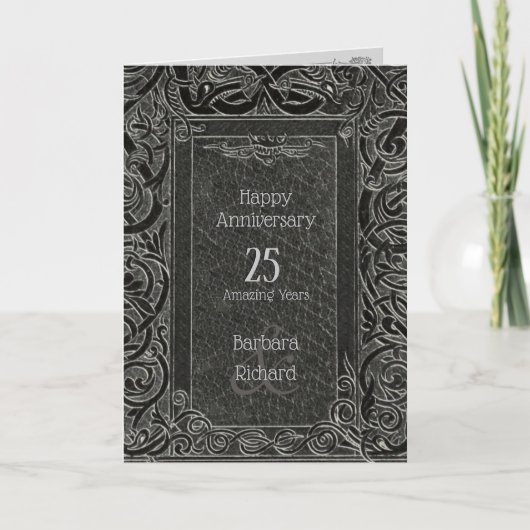 Carte Happy Anniversary (personnalisable) (Devant)