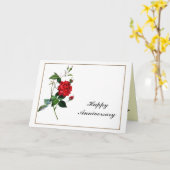 Carte Happy Anniversary Red Rose, Pierre Joseph Redouté (Fleur jaune)