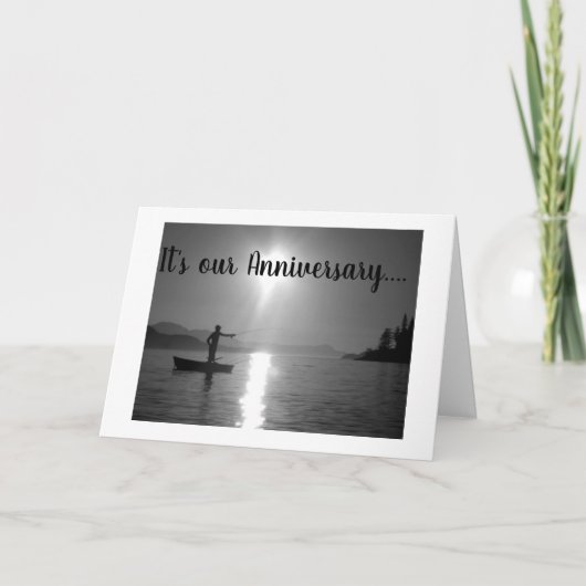 CARTE HAPPY ANNIVERSARY TO MY *FAVORITE FISHERMAN* (Devant)