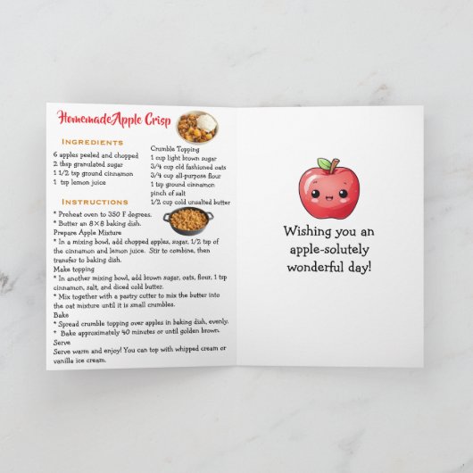 Carte Happy Apple Day | October 21st (Intérieur)