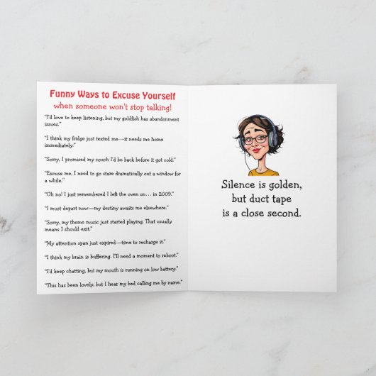 Carte Happy Babbling Day | October 21st (Intérieur)