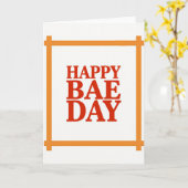 Carte Happy Bae Day Card (Fleur jaune)