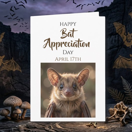 Carte Happy Bat Appreciation Day | April 17th