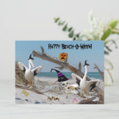 Carte Happy Beach-O-Ween Halloween (Debout devant)