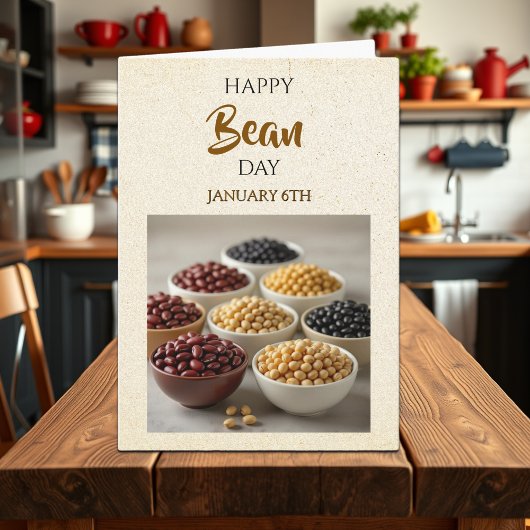 Carte Happy Bean Day! January 6th