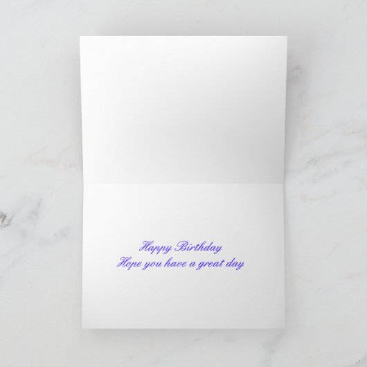 Carte Happy Birthday (Intérieur)