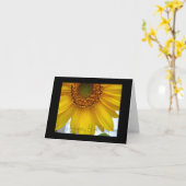 Carte Happy Birthday... (Fleur jaune)