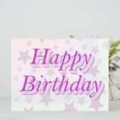 Carte Happy birthday (Debout devant)