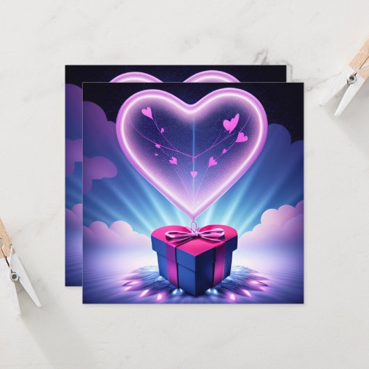 Carte Happy Birthday (Devant/Arrière en situation)