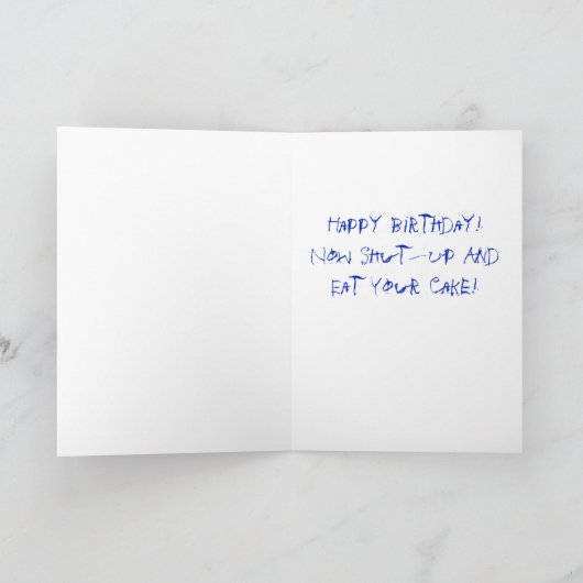 Carte Happy Birthday (Intérieur)
