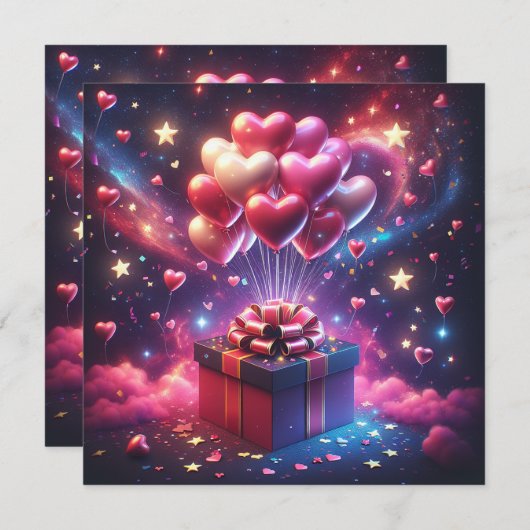 Carte Happy Birthday (Devant / Derrière)