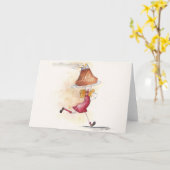 Carte Happy birthday (Fleur jaune)