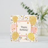 Carte Happy Birthday (Debout devant)