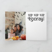 Carte Happy Birthday 3 Photo Folded Greeting Card (Intérieur)