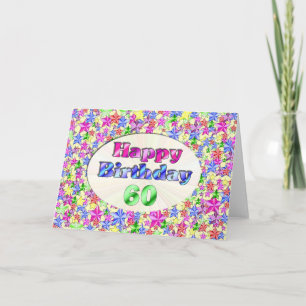 Carte Happy Birthday 60