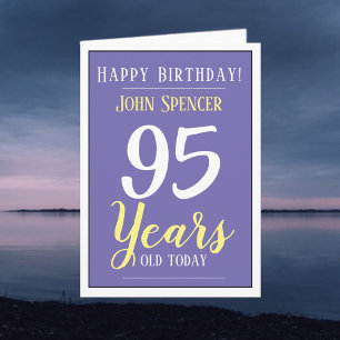 Carte Happy Birthday 95 Years Old