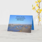 Carte Happy Birthday brother (Fleur jaune)