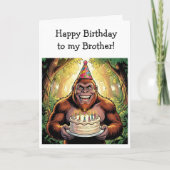 Carte Happy Birthday Brother | Bigfoot  (Devant)