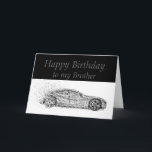 Carte Happy Birthday Brother Classic Cars<br><div class="desc">You may be a year older but you're still a classic. Happy Birthday Brother for the one that loves cars,  sells cars or works on cars</div>